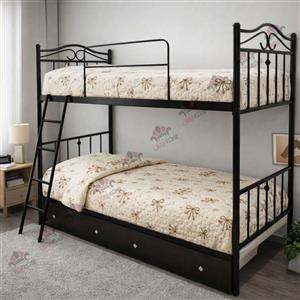 تخت خواب دو طبقه فلزی مدل عروس