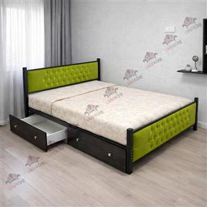 تخت خواب دو نفره فلزی لمسه