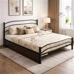 تخت خواب دو نفره فلزی مدل شادی