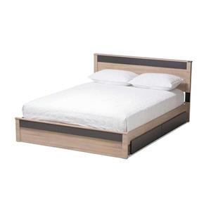 تخت خواب دو نفره اسمردیس مدل  R107 - MDF سایز 200*160 سانتی متر