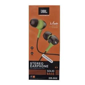 هندزفری سیمی JBL OR‑002 گرید A | صدای استریو شفاف با بیس قوی