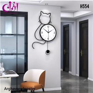 ساعت دیواری مدرن طرح گربه خیلی خاص و متفاوت H554