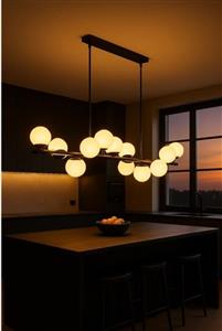 لوستر کانتری حبابی مدرن فلزی K132