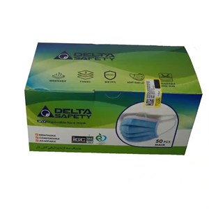 ماسک پزشکی دلتا 3 لایه بسته 50 عددی