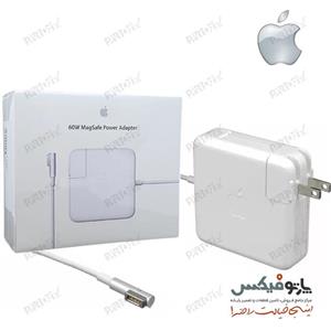 شارژر اورجینال لپ تاپ اپل مک بوک 60 وات Apple MacBook سرکانکتور L-PIN