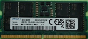 رم لپ تاپ سامسونگ 32 گیگابایت  DDR5 5200 PC5-41600MHz