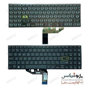 کیبورد لپ تاپ ایسوس S533 X521 UX306UA سبز اینتر کوچک