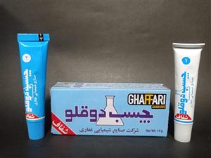 چسب دوقلو غفاری شفاف وزن 14 گرمی