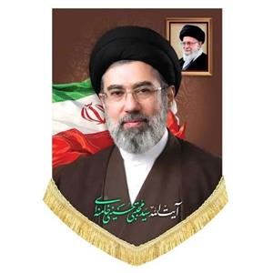 کتیبه مخمل عمودی آیت الله سید مجتبی خامنه ای