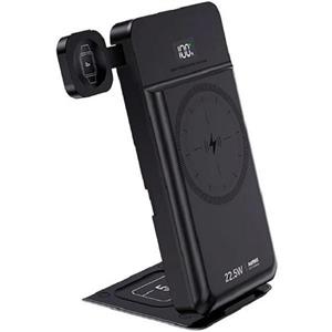پاوربانک 5 کاره بی سیم 22.5 وات ریمکس مدل  RPP-D3 ظرفیت 10000 میلی‌آمپر ساعت
