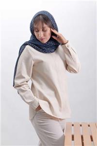 شومیز کتان زنانه دلکش سفید