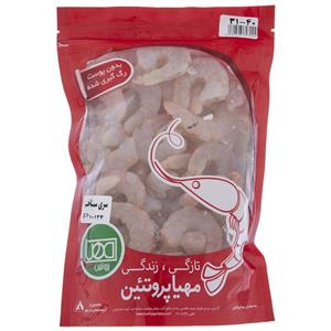 میگو منجمد مهیا پروتئین سایز 40-31 مقدار 450 گرم Mahya Protein Frozen Shrimp Size 31-40 450gr