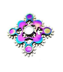 اسپینر فلزی طرح چرخ دنده ای مربعی Focus Fidget Spinner