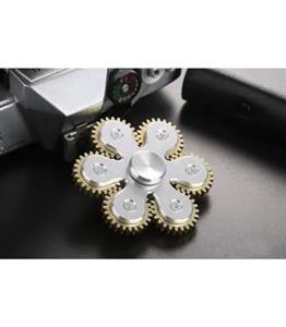 اسپینر فلزی طرح چرخ دنده ای شش پر Focus Fidget Spinner