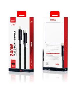 کابل شارژ تایپ سی به تایپ سی هیسکا مدل HISKA LX-16CC