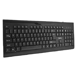 کیبورد گیمینگ تسکو مدل TK 8012 با سوییچ ممبران، Full Size، حروف حک شده فارسی، پایه های قابل تنظیم و ضد لغزش
