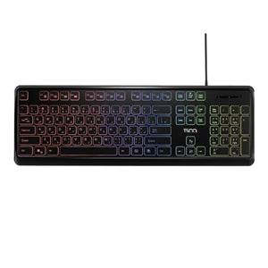 کیبورد تسکو مدل TK 8046،سوییچ ممبران، Full-size، نورپردازی RGB
