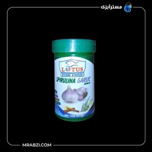 غذای ماهی سیر و اسپیرولینا مدل LOTUS