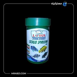غذای ماهی سیچلاید حاوی اسپیرولینا مدل LOTUS