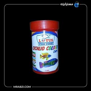 غذای ماهی سیچلاید تقویت کننده رنگ مدل LOTUS
