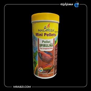 غذای ماهی مالزی مدل مینی پلت اسپرولینا وزن 115 گرم