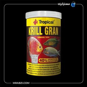 غذای گرانول تقویتی تمام ماهی ها 40 درصد کریل (تروپیکال)