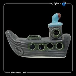 سفال رنگی قایق بزرگ مدل mr40