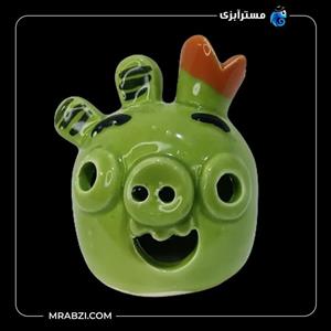 سفال رنگی خوک تاج دار مدل mr91
