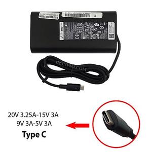 آداپتور تبلت-موبایل-لپ تاپ دل 20V 3.25A-15V 3A-9V 3A-5V 3A Type C Gimo Plus