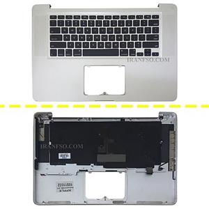 کیبرد لپ تاپ اپل MacBook Pro A1286_2011 با قاب C نقره ای اینترکوچک-دست دوم