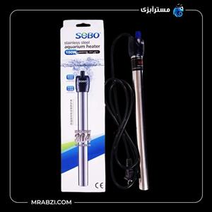 بخاری آکواریوم استیل سری304 سوبو توان 100 وات