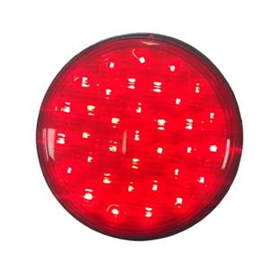 چراغ گرد ترمز استپی ثابت و چشمکزن ۱۲ و ۲۴ ولت قاب لاستیکی SRS S340