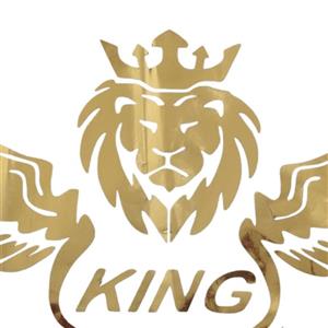 برچسب تزئینی سلطان نصب در شیشه بدنه سواری طرح KING gold