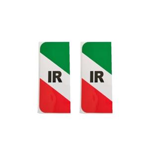 برچسب کنار پلاک IR طرح پرچم ایران ( پک ۲ عددی )