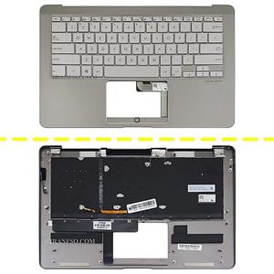 کیبرد لپ تاپ ایسوس ZenBook 3 Delux UX490 رزگلد اینترکوچک-بابک لایت-با قاب C