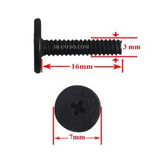 پیچ هارد M3x16 گل بزرگ 7mm پک 10 عددی