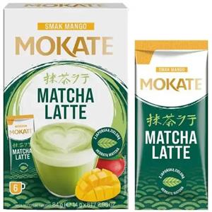 چای ماچا لاته موکات با طعم انبه 6 عددی Matcha Mokate Latte Matcha Mango