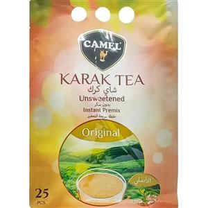 چای کرک اورجینال کمل بدون شکر رژیمی 25عددی 350 گرمی Camel Original Karak Tea
