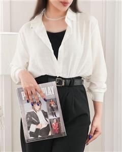 شومیز سفید کرسپو