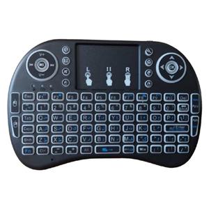 کیبورد بی سیم مدل Persian Letter i8، سوییچ ممبران، Portable، نورپردازی LED RGB