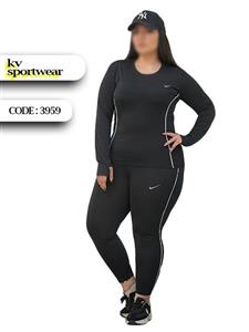 ست تیشرت شلوار سایز بزرگ زنانه NIKE کد 0011