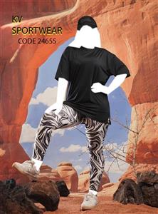 ست تیشرت شلوار سایز بزرگ ورزشی زنانه NIKE کد 0028