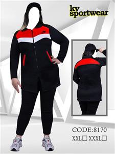 ست مانتو شلوار سایز بزرگ ورزشی زنانه NIKE کد 0010