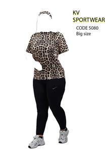 ست تیشرت شلوار سایز بزرگ ورزشی زنانه NIKE کد 0042