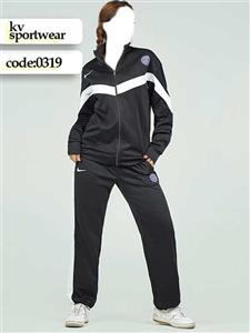 ست تیشرت شلوار توردار سایز یزرگ ورزشی زنانه adidas کد 004