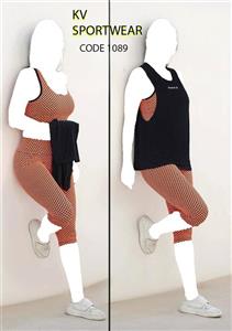 ست تیشرت شلوار نخی توری ورزشی زنانه NIKE کد 002