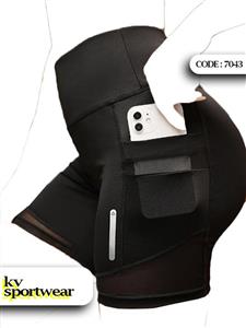 شورتک کمر گنی ورزشی زنانه کد 001
