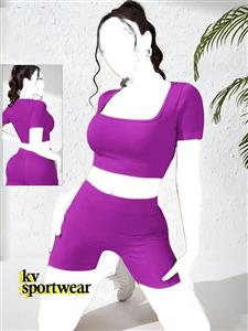 ست کراپ شورتک تمرینی زنانه کد 001