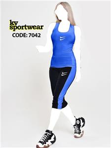 ست نیم تنه شورتک ورزشی زنانه NIKE کد 009