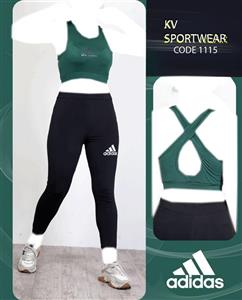 ست نیم تنه لگ ورزشی زنانه adidas کد 003